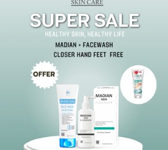 Buy HP Facewash and Madian Cleanser get Hand & Foot cream free