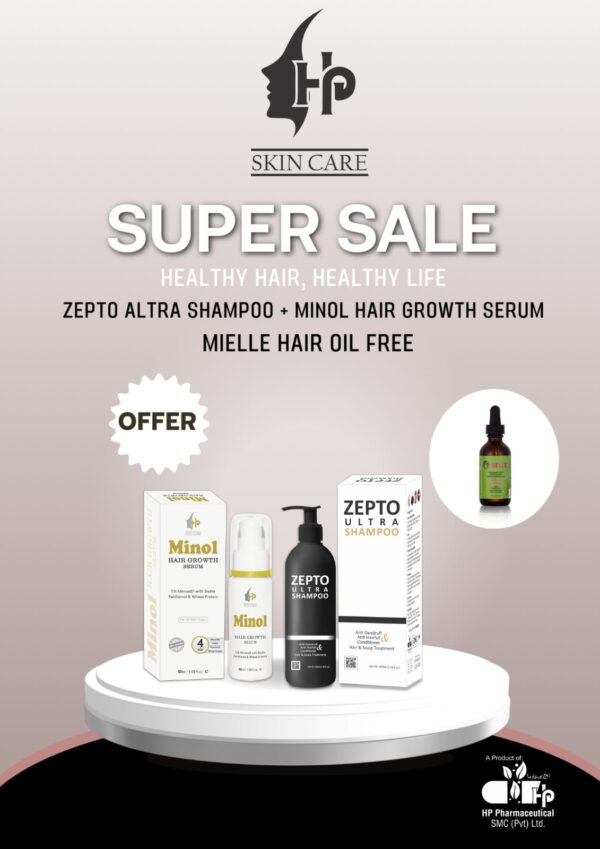 Buy Minol Serum and Zepto Ultra Get Mielle Free