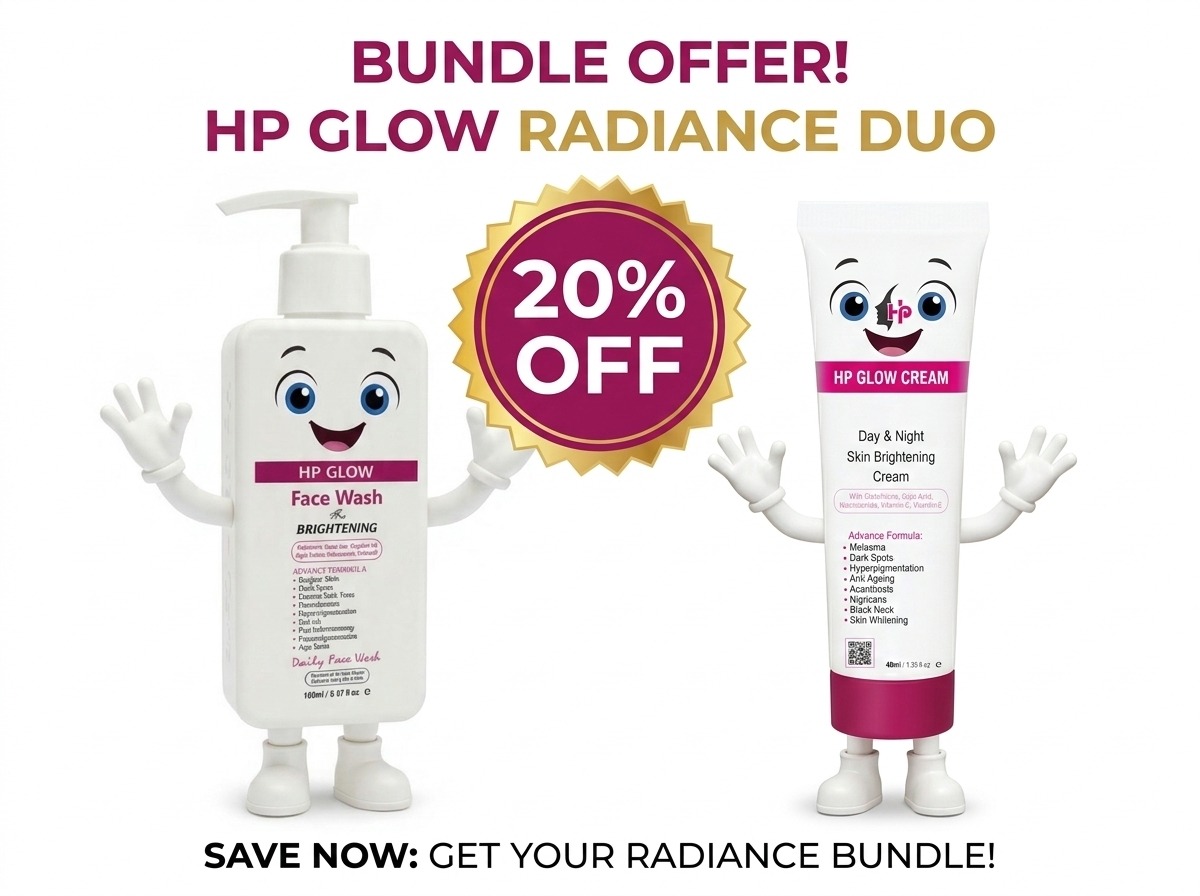 HP Glow Facewash and HP Glow Cream