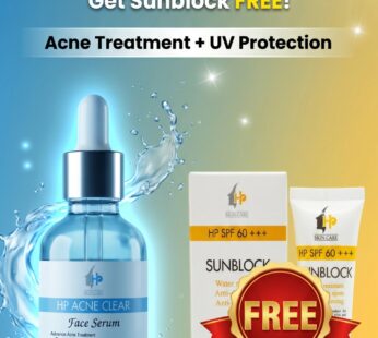 hp acne clear serum with free sunblock summer deal 3
