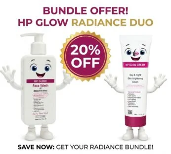 HP Glow Facewash and HP Glow Cream