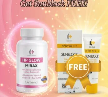 HP Glow Mirax with free Sunblock Summer Deal 2